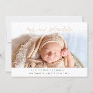 Invitación del bebé - Nuestro nuevo oro de aventur