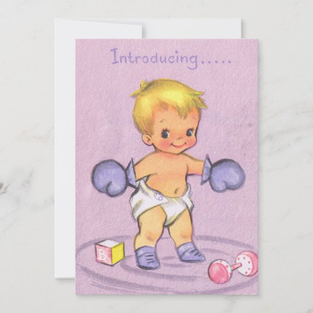 Invitación del bebé ventilado (Anverso)