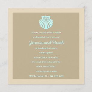 invitación del beige del huevo del petirrojo de