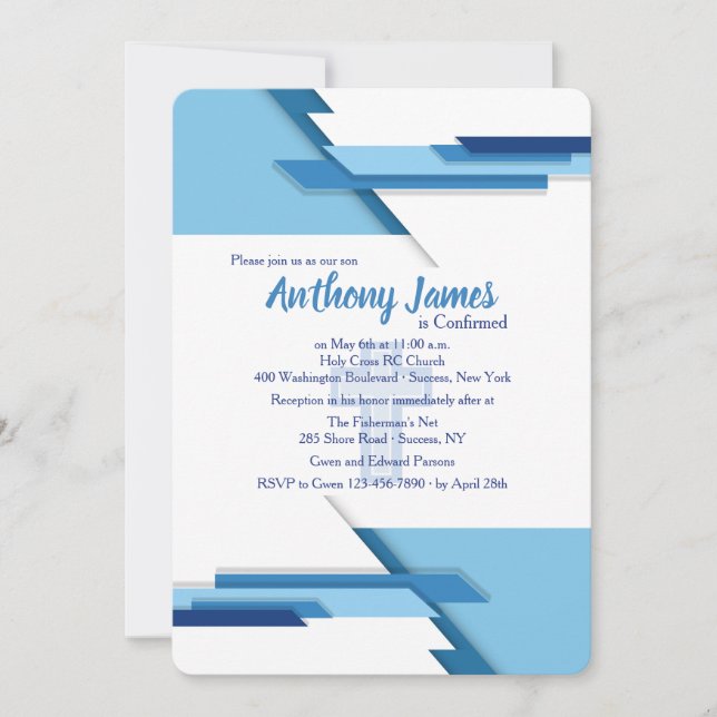 Invitación del Blues izquierdo derecho (Anverso)