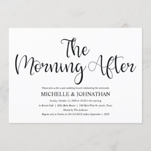 Invitación del Boda Brunch de Post Rústico Perfect