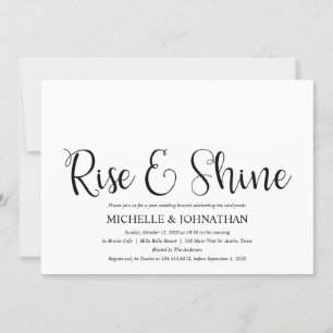 Invitación del Boda Brunch de Post Rústico Perfect