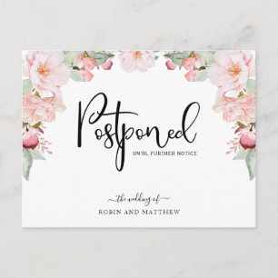 Invitación del Boda de Aplazamiento de Floral de O