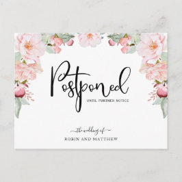 Invitación del Boda de Aplazamiento de Floral de O