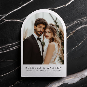 Invitación del Boda de fotografía de arte moderno