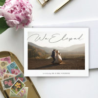 Invitación del Boda de fotografía de baile Elopeme
