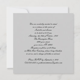 Invitación del Boda de Gótico con aspecto de encaj