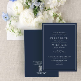 Invitación del Boda de guiones clásicos de la Mari
