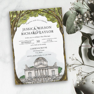 Invitación del Boda de Ilustracion de la  de la ma