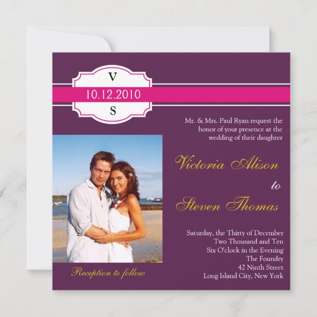 Invitación del boda de la etiqueta del vino (Anverso)