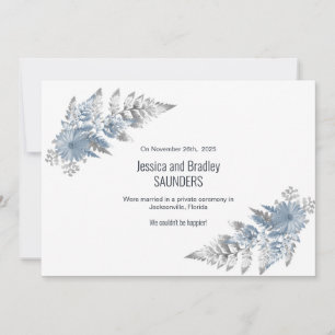 Invitación del Boda de la hoja de hierro azul turq
