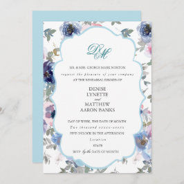 Invitación Del Boda de licitación establecido en Spun Azúcar