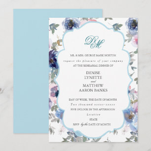 Invitación Del Boda de licitación establecido en Spun Azúcar