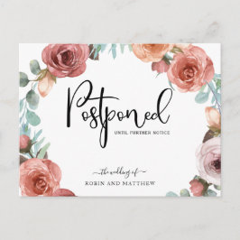 Invitación del Boda de posposición de la corona fl