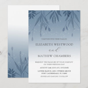 Invitación del Boda del follaje a presión de Boho