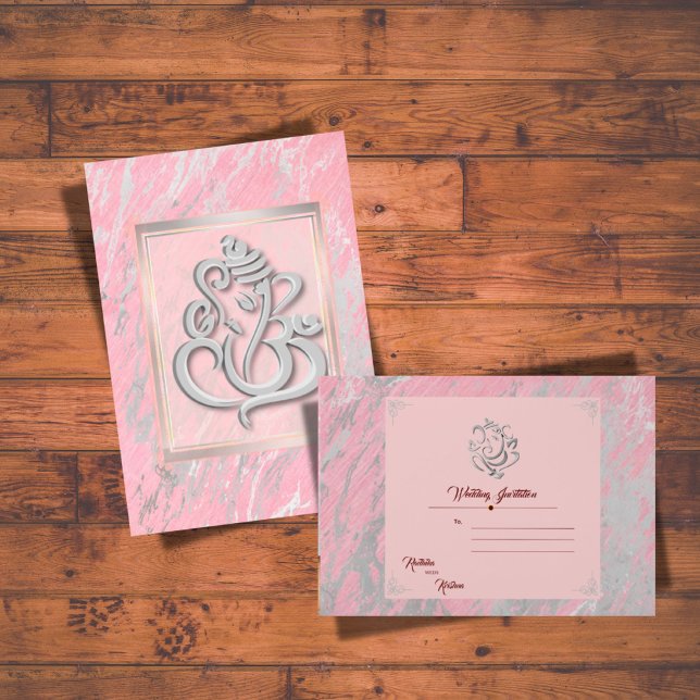 Invitación del boda hindú indio Ganesha (Subido por el creador)