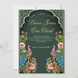 Invitación del Boda indio Mehendi Henna de Borgoña