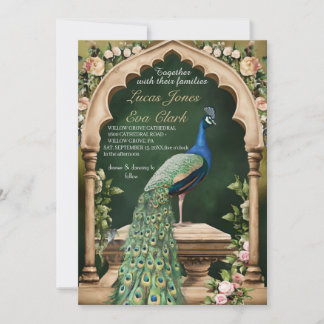 Invitación del Boda indio Mehendi Henna de Borgoña