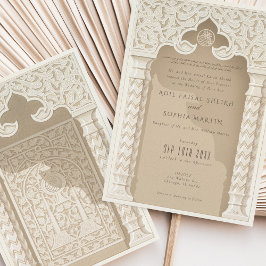 Invitación del Boda islámico Motif