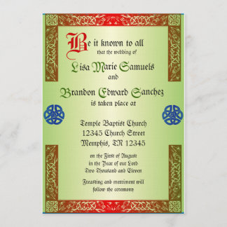 Invitación del Boda renacentista