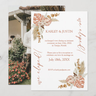 Invitación del Boho Floral Elopement