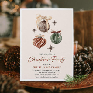 Invitación del Boho Modern Navidades Party