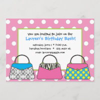 Invitación del bolso monedero del lunar