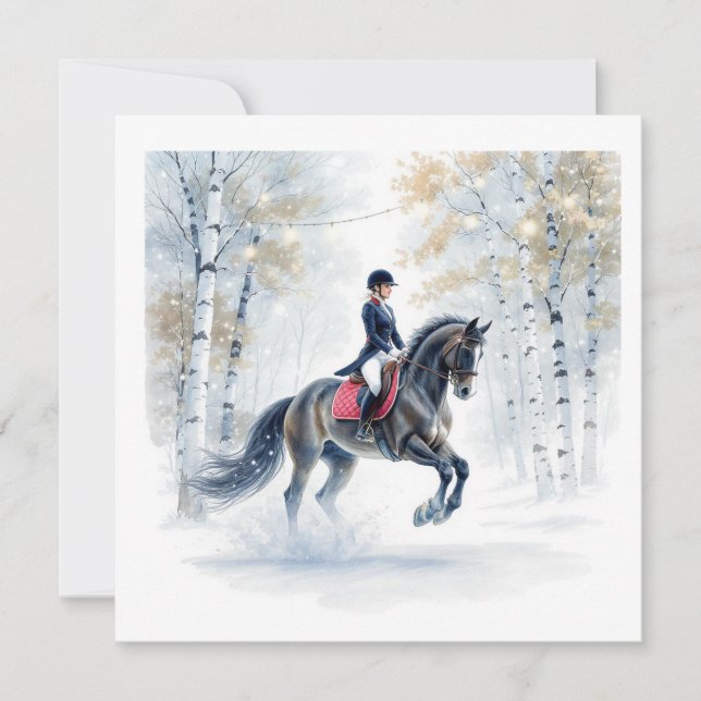 Invitación del Caballo de Navidad (Anverso)
