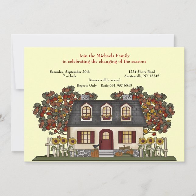 Invitación del cambio de las estaciones (Anverso)