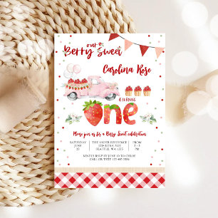 Invitación del Camión de Fresas Dulces de Berry