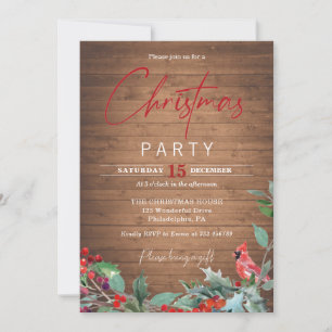 Invitación del Cardenal Rojo Fiesta Navidades de W