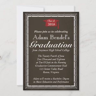 Invitación del certificado de graduación - Chalkbo