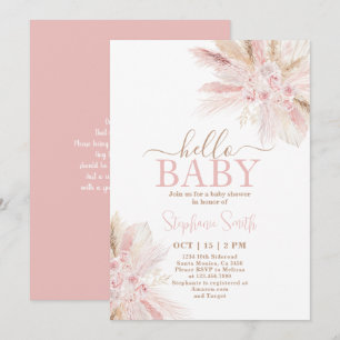 Invitación del Chica Baby Shower del Desierto Trop
