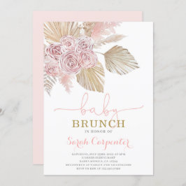 Invitación del chica Boho Desert Baby Shower Brunc