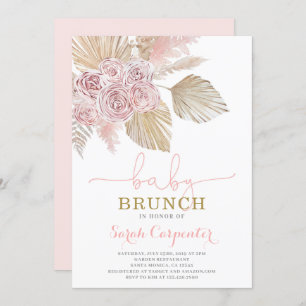 Invitación del chica Boho Desert Baby Shower Brunc