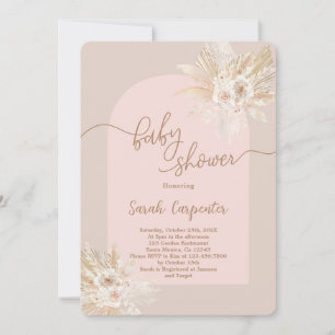 Invitación del Chica de Baby Shower Boho
