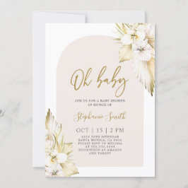 Invitación del Chica de Baby Shower del desierto b