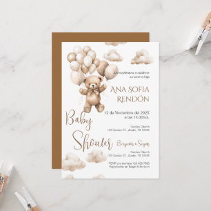 Invitación del Chica de Baby Shower en español