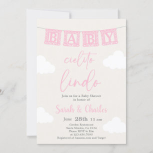 Invitación del Chica de Cielito Lindo Baby Shower