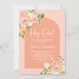 Invitación del Chica de Citrus Baby Shower