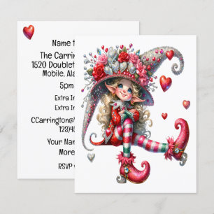 Invitación del Chica de la mascarada de bonito