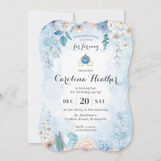 Invitación del Chica del Castillo Princesa de colo