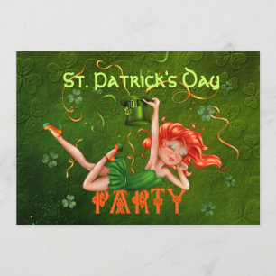 Invitación del Chica Fiesta de Shamrock - Personal