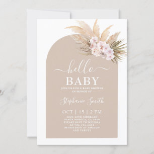 Invitación del Chica Tropical Baby Shower de Moda