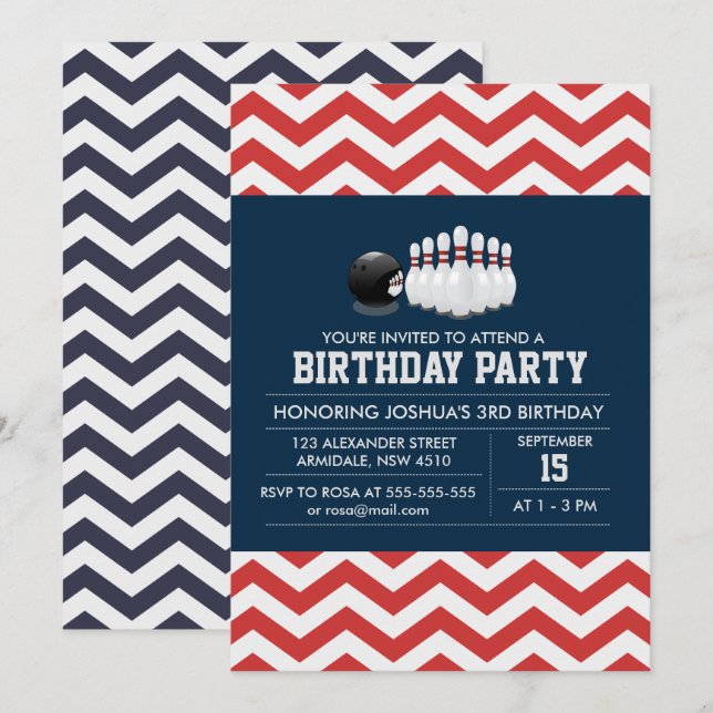 Invitación del chico del cumpleaños del amante del (Anverso / Reverso)