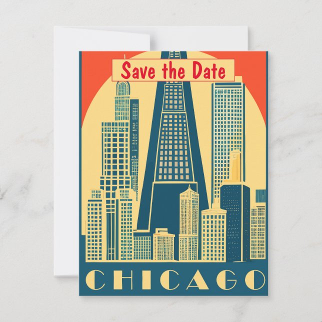 Invitación del Cielo Dorado de Chicago (Anverso)