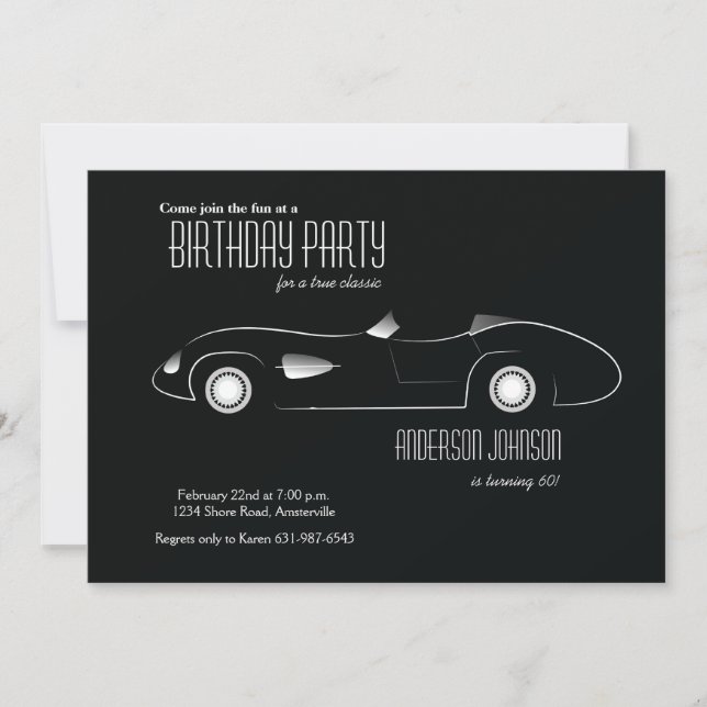 Invitación del coche del concepto (Anverso)