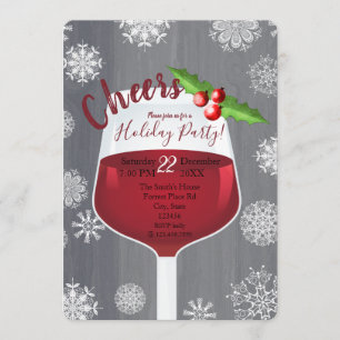 Invitación del cóctel del día de fiesta de las