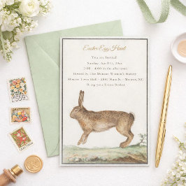 Invitación del conejo de Pascua vintage - búsqueda