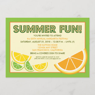 Invitación del Cookout de la diversión del verano